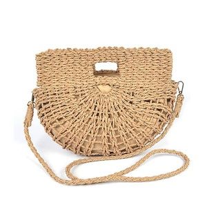 NWT Rattan Crossbody bag